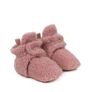 Robeez Sherpa Snap Booties Light Pink